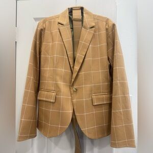 Women’s Tan Plaid Blazer
Never worn